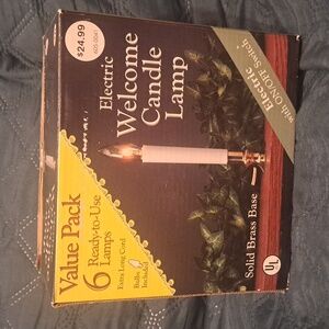 New in Box Value Pack- 6 Electric Welcome Candle Lamps